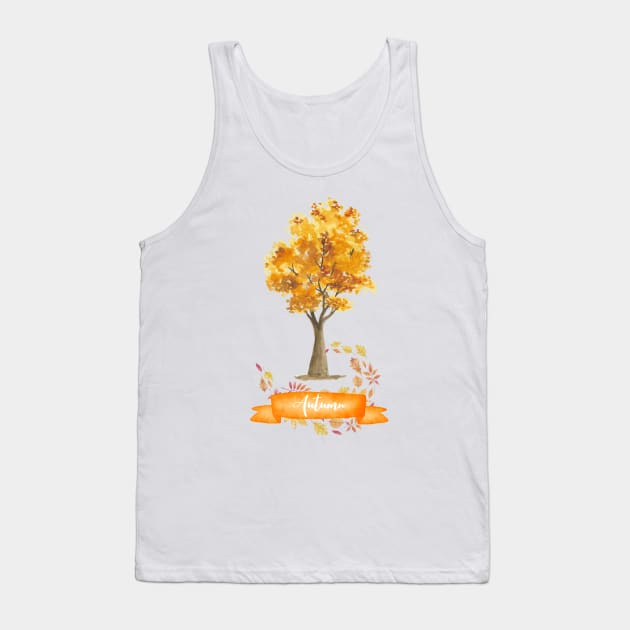 Autumn is here! - Fall season leaves. Tank Top by RufderFreiheit